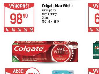 COLGATE MAX WHITE ZUBN PASTA