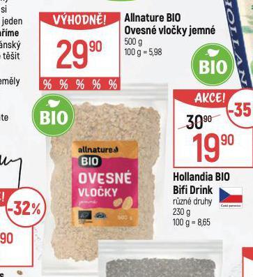 ALLNATURA BIO OVESN VLOKY JEMN