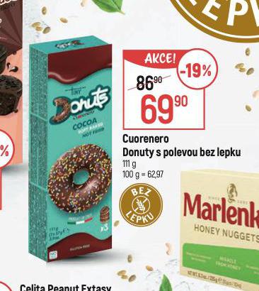 CUORENERO DONUTY S POLEVOU BEZ LEPKU