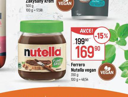 FERRERO NUTELLA VEGAN