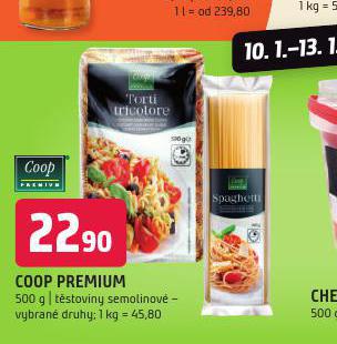 COOP PREMIUM TSTOVINY