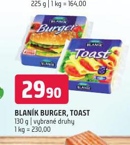 BLANK BURGER, TOAST