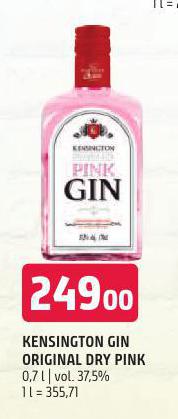 KENSINGTON GIN ORIGINAL DRY PINK