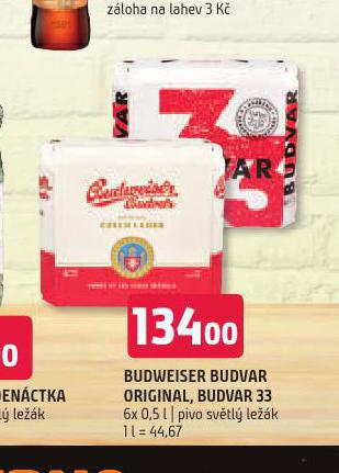 PIVO BUDWEISER BUDVAR ORIGINAL