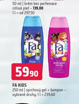 FA KIDS SPRCHOV GEL + AMPON