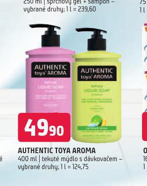 AUTHENTIC TOYA AROMA TEKUT MDLO S DVKOVAEM