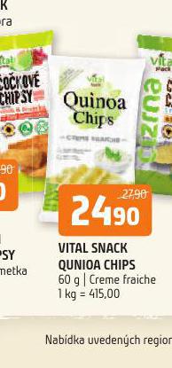 VITAL SNACK QUNIOA CHIPS