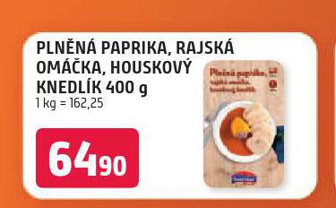 PLNN PAPRIKA, RAJSK OMKA, HOUSKOV KNEDLK