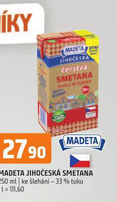 MADETA JIHOESK SMETANA KE LEHN 33%