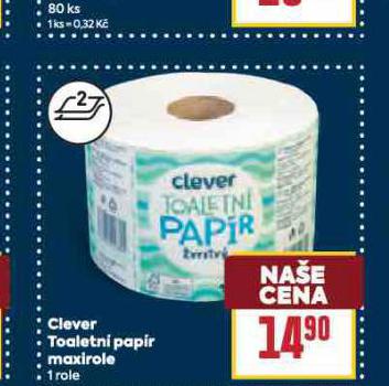 CLEVER TOALETN PAPR MAXIROLE