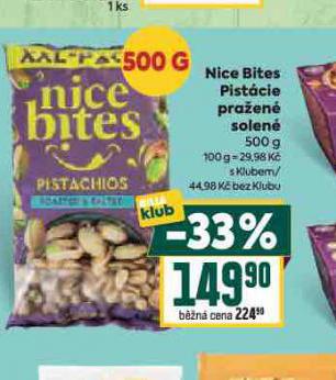 NICE BITES PISTCIE PRAEN SOLEN