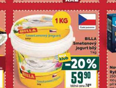 BILLA SMETANOV JOGURT BL