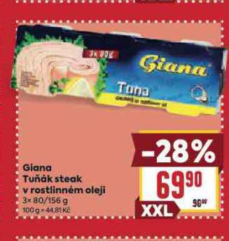 GIANA TUK STEAK V ROSTLINNM OLEJI