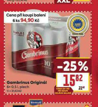 PIVO GAMBRINUS ORIGINL