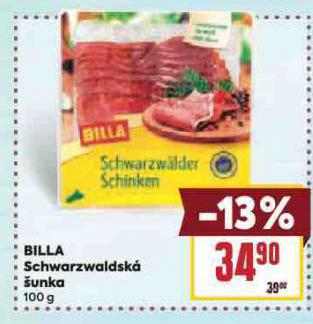 BILLA SCHWARZWALDSK UNKA