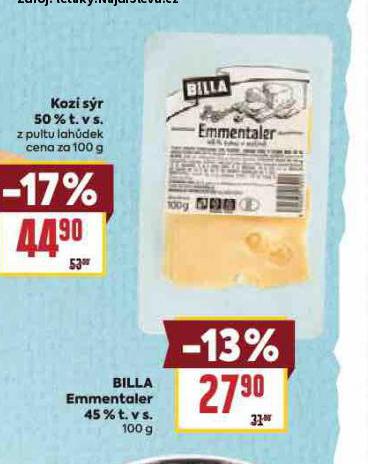 BILLA EMMENTALER 45%