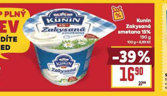 KUNN ZAKYSAN SMETANA 15%