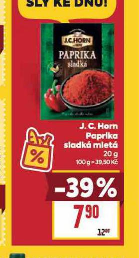 J.C.HORN PAPRIKA SLADK MLET