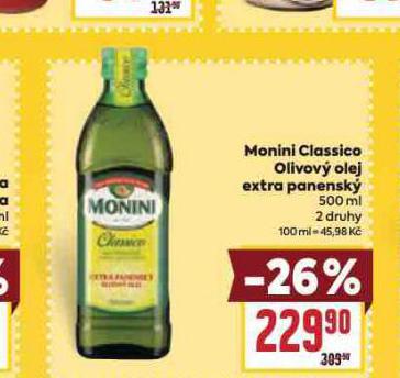 MONINI CLASSICO OLIVOV OLEJ EXTRA PANENSK