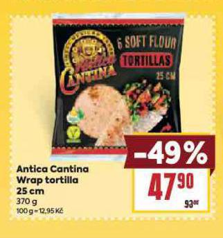 ANTICA CANTINA WRAP TORTILLA 25 CM