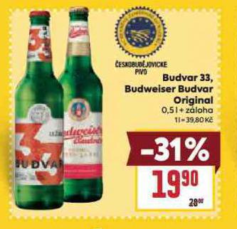 PIVO BUDVAR 33