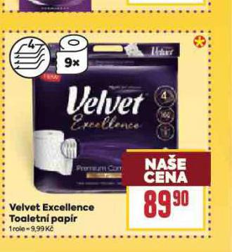 VELVET EXCELLENCE TOALETN PAPR