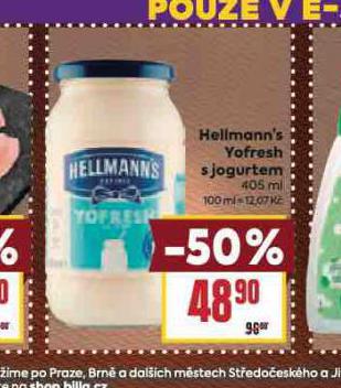 HELLMANNS YOFRESH S JOGURTEM