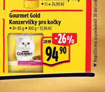 GOURMET GOLD KONZERVIKY PRO KOKY