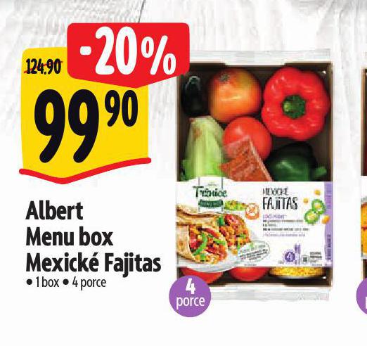 ALBERT MENU BOX MEXICK FAJITAS