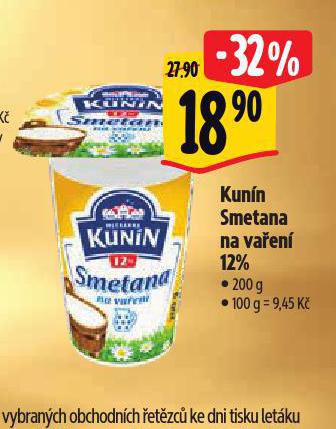 KUNN SMETANA NA VAEN 12%