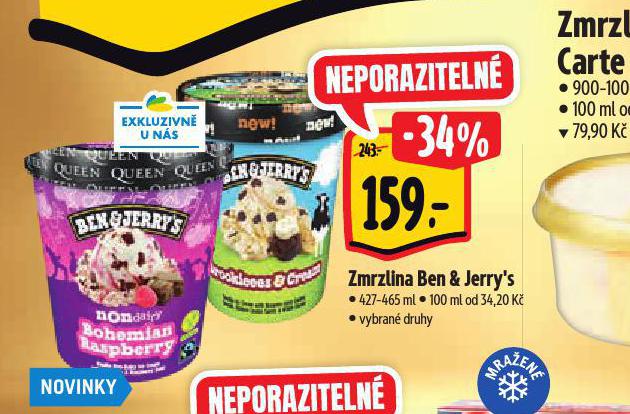 BEN & JERRYS ZMRZLINA