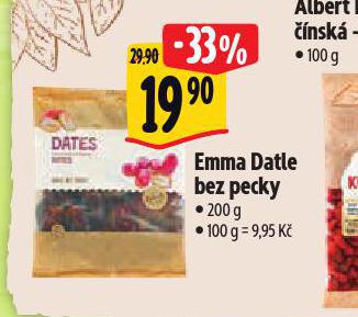 EMMA DATLE BEZ PECKY