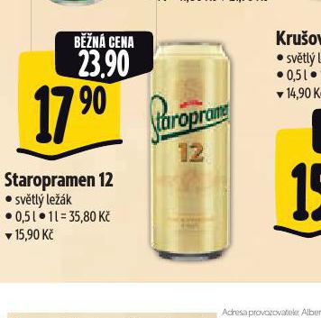 PIVO STAROPRAMEN 12