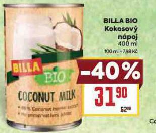 BILLA BIO KOKOSOV NPOJ