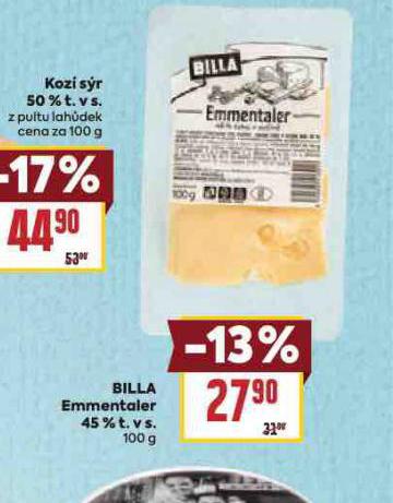 BILLA EMMENTALER 45%