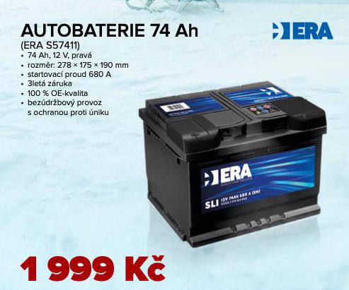 AUTOBATERIE 74 Ah