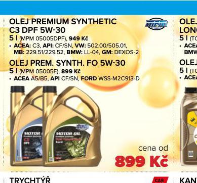 OLEJ PREMIUM SYNTHETIC C3 DPF 5W-30