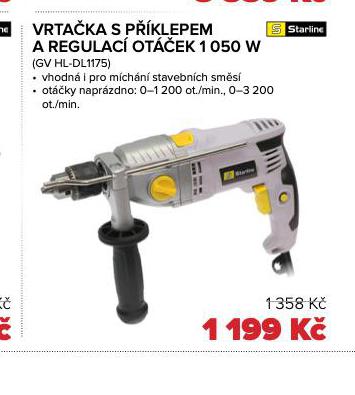 VRTAKA S PKLEPEM A REGULAC OTEK 1050 W