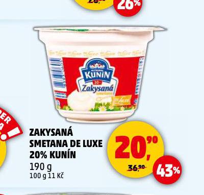 ZAKYSAN SMETANA DE LUXE 20% KUNN