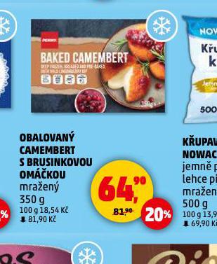 OBALOVAN CAMEMBERT S BRUSINKOVOU OMKOU