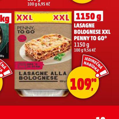 LASAGNE BOLOGNESE XXL PENNY TO GO