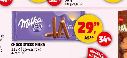 CHOCO STICKS MILKA