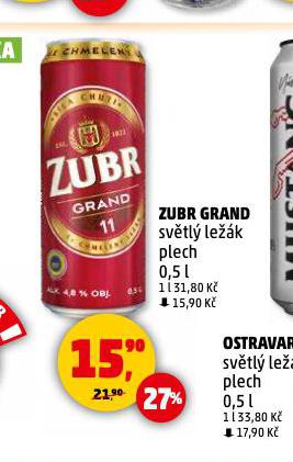 PIVO ZUBR GRAND