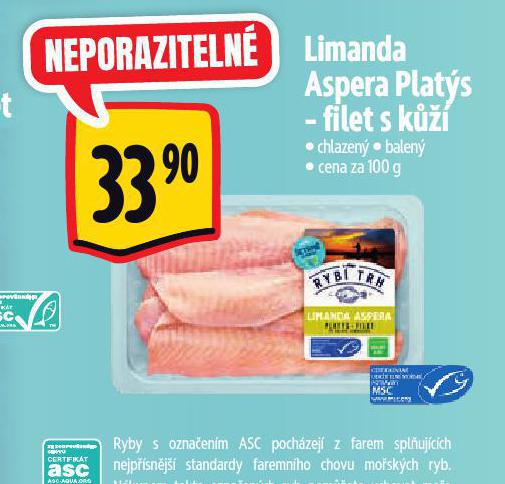 PLATS LIMANDA ASPERA - FILET