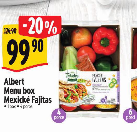 ALBERT MENU BOX MEXICK FAJITAS