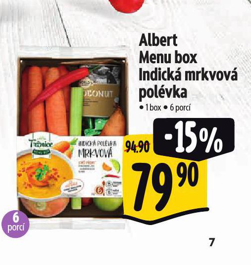 ALBERT MENU BOX INDICK MRKVOV POLVKA