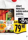 ALBERT MENU BOX INDICK MRKVOV POLVKA