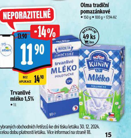 TRVANLIV MLKO 1,5%