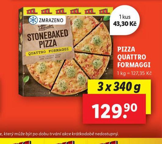 PIZZA QUATTRO FORMAGGI