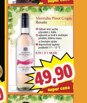 MONTALTO PINOT GRIGIO ROSATO